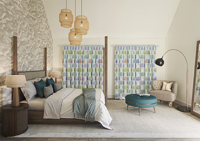 Vintage Tree Velvet, Multi - Made to Measure Curtains - Image 16